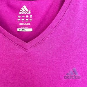ADIDAS | Clima-Lite V Neck Shirt Size Large